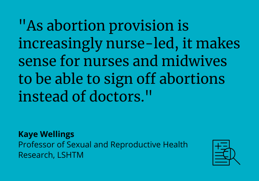 Abortion law should change to reflect current practice study